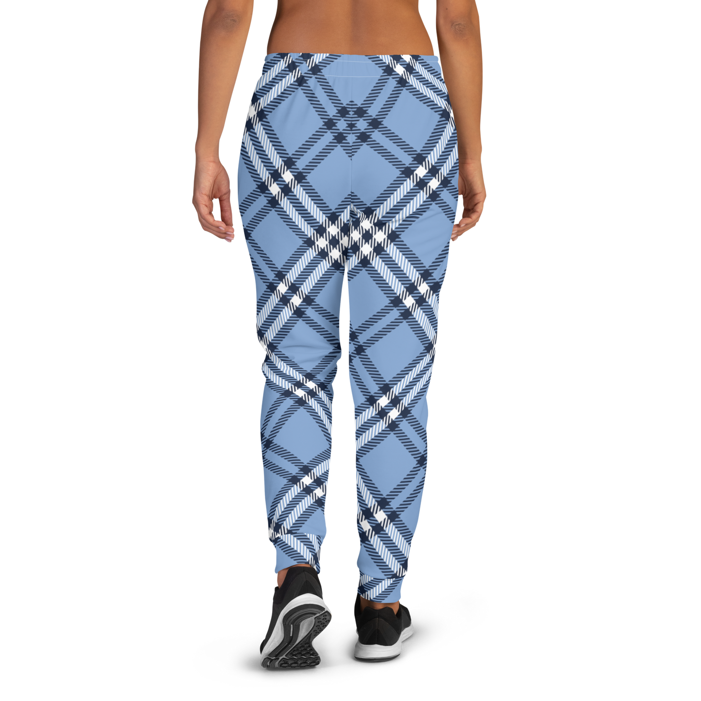 Women's Joggers - Blue Tartan
