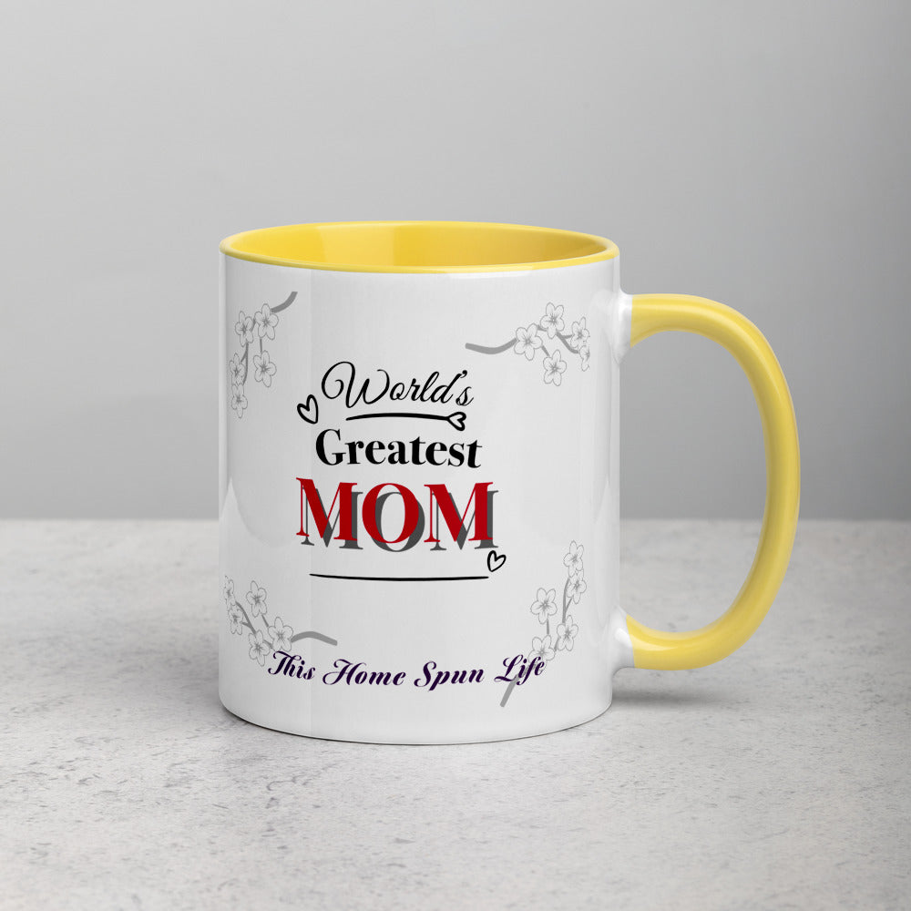 Mug with Color Inside - World's Greatest Mom