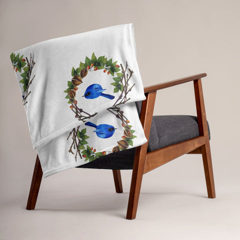 Cozy Throw Blanket - Bluebird