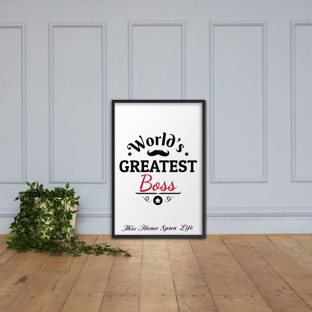 Framed Poster - Boss