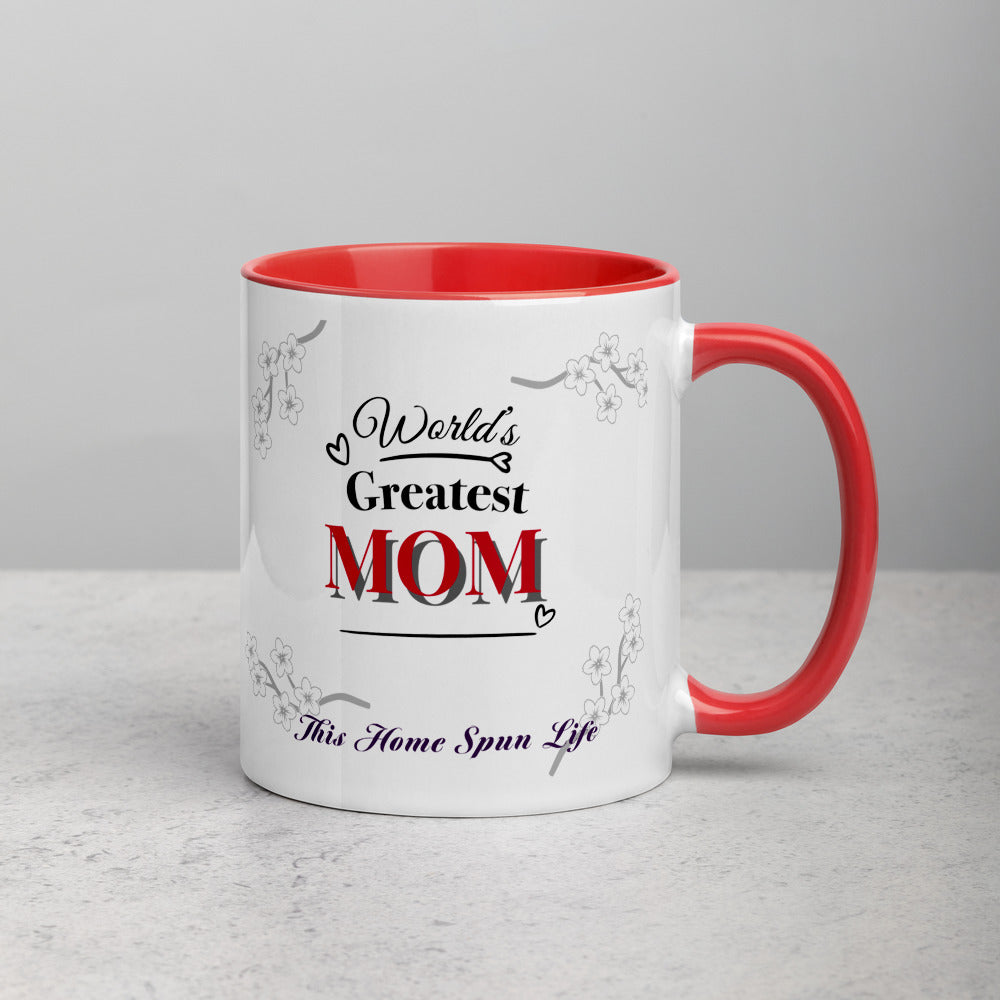 Mug with Color Inside - World's Greatest Mom