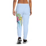 Women's Joggers - Pink Hibiscus