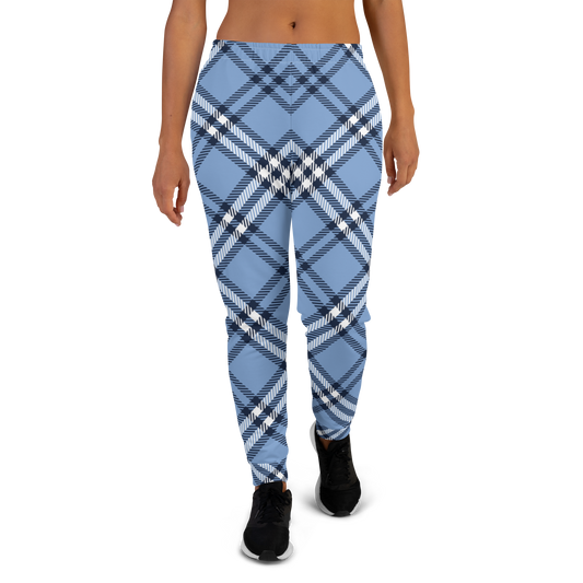 Women's Joggers - Blue Tartan