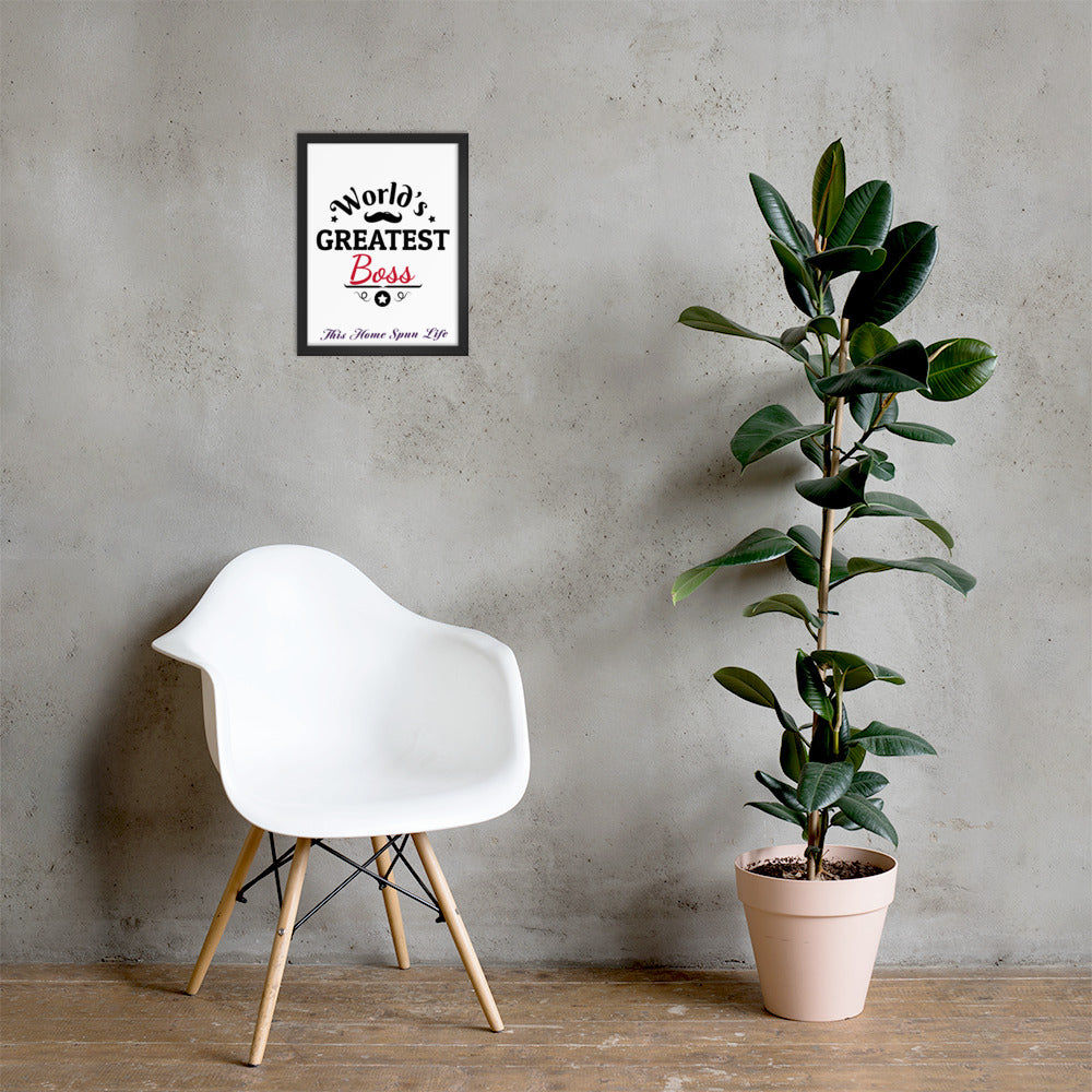 Framed Poster - Boss