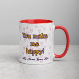 Mug with Color Inside - Happy
