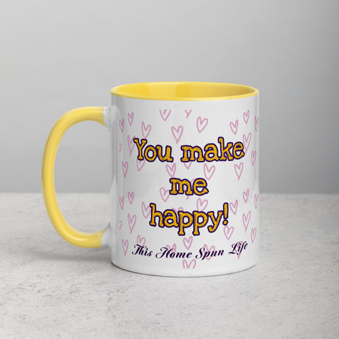 Mug with Color Inside - Happy