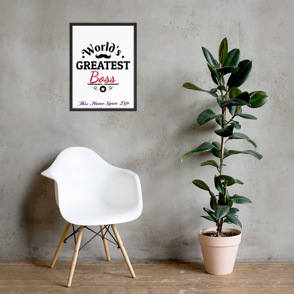 Framed Poster - Boss