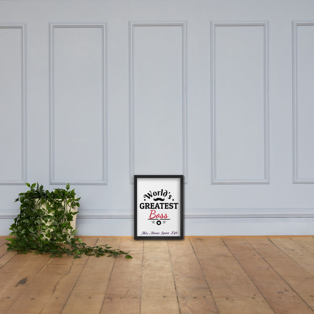 Framed Poster - Boss