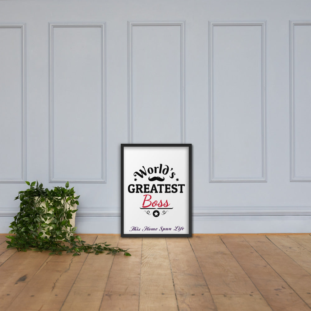 Framed Poster - Boss