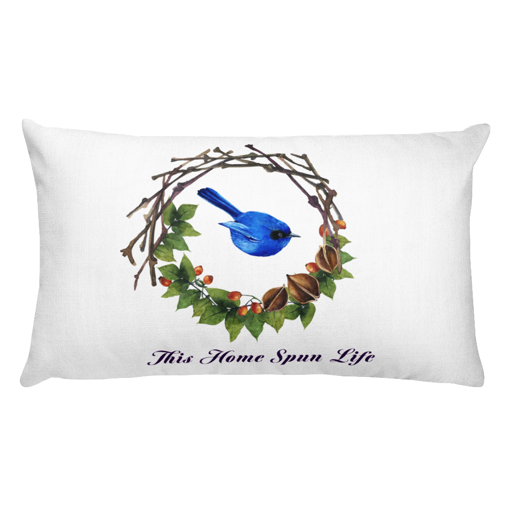 Premium Accent Pillow - Bluebird